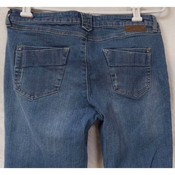 Monroe And Main 10 Embellished Distressed Studded Destroyed Straight Jean 30x29 - Picture 9 of 14